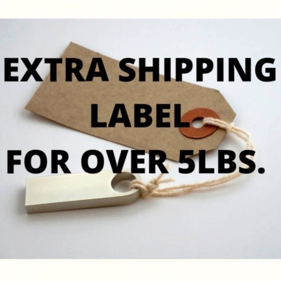 EXTRA LABEL FOR ORDERS OVER 5 LBS - Picture 1 of 2